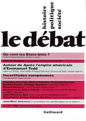 Couverture du produit · Le Débat, numéro 123, janvier-février 2003