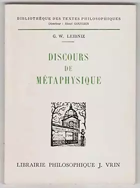 Couverture du produit · DISCOURS DE METAPHYSIQUE.