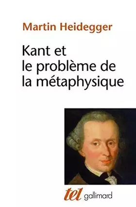 Couverture du produit · Kant et le problème de la métaphysique de Heidegger.Martin (1981) Poche