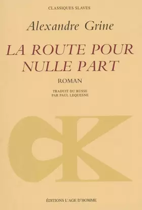 Couverture du produit · La Route pour nulle-part