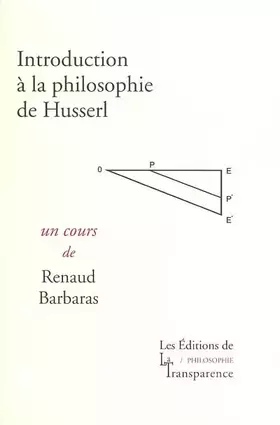 Couverture du produit · Introduction à la philosophie de Husserl
