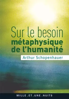 Couverture du produit · Sur le besoin métaphysique de l'humanité