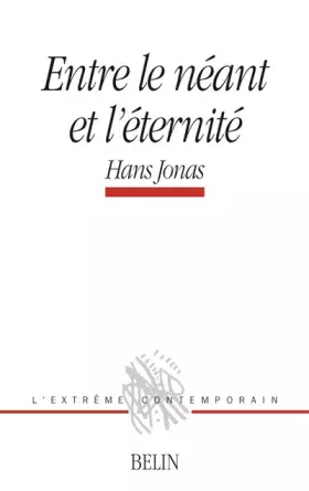 Couverture du produit · Entre le néant et l'éternité