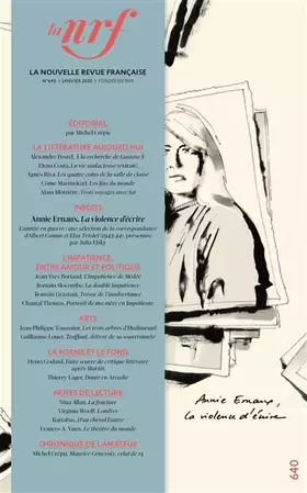 Couverture du produit · La Nouvelle Revue Française