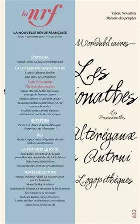 Couverture du produit · La Nouvelle Revue Française