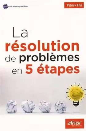 Couverture du produit · La résolution de problèmes en 5 étapes