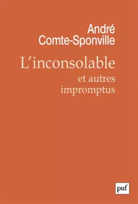 Couverture du produit · L'inconsolable et autres impromptus