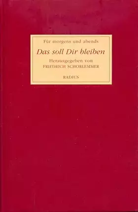 Couverture du produit · Das soll Dir bleiben: Texte für morgens und abends