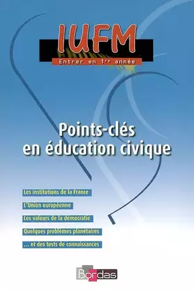 Couverture du produit · Points-clés en éducation civique