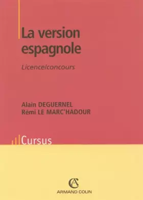 Couverture du produit · La version espagnole - Licence / Concours: Licence / Concours