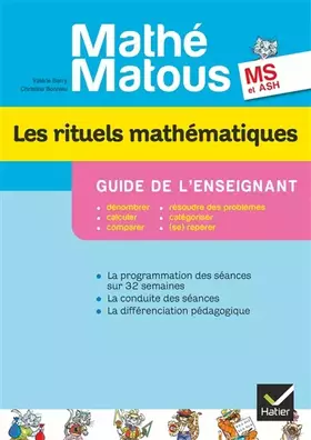 Couverture du produit · Mathé-Matous MS, éd. 2012 - Les rituels mathématiques, Guide pédagogique