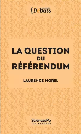 Couverture du produit · La question du référendum