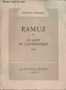 Couverture du produit · Ramuz ou le goût de l'authentique