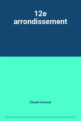 Couverture du produit · 12e arrondissement