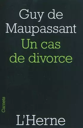 Couverture du produit · Un cas de divorce: Suivi de la nouvelle Le Champ d'oliviers