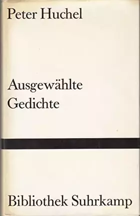 Couverture du produit · Ausgewählte Gedichte. Auswahl und Nachwort von Peter Wapnewski.