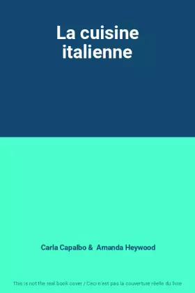 Couverture du produit · La cuisine italienne