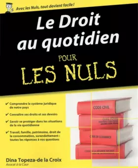 Couverture du produit · Le Droit au quotidien pour les Nuls