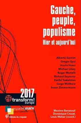 Couverture du produit · Gauche, peuple et populisme : Hier et aujourd'hui