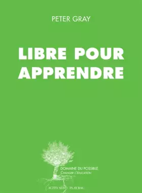 Couverture du produit · Libre pour apprendre