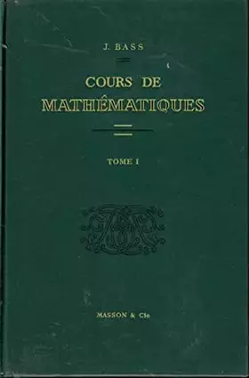 Couverture du produit · Cours de mathématiques Tome I & II + livre d'exercices