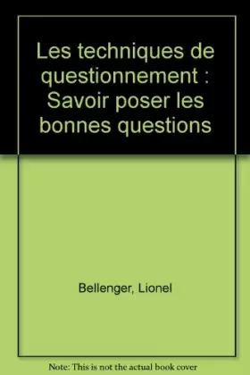 Couverture du produit · Savoir poser des questions
