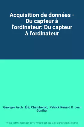 Couverture du produit · Acquisition de données - Du capteur à l'ordinateur: Du capteur à l'ordinateur