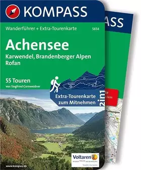 Couverture du produit · KOMPASS Wanderführer Achensee, Karwendel, Brandenberger Alpen, Rofan: Wanderführer mit Extra-Tourenkarte 1:35.000, 55 Touren, G