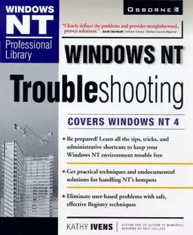Couverture du produit · Windows Nt Troubleshooting (Windows Nt Professional Library)