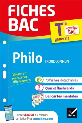Couverture du produit · Fiches bac Philosophie Tle - Bac 2023: nouveau programme de Terminale