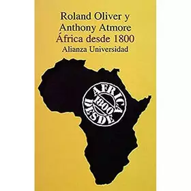 Couverture du produit · África desde 1800 (Alianza Universidad (Au))