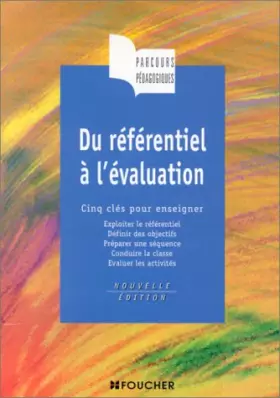 Couverture du produit · Du référentiel à l'évaluation