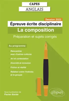 Couverture du produit · Epreuve écrite disciplinaire: La composition. Préparation et sujets corrigés