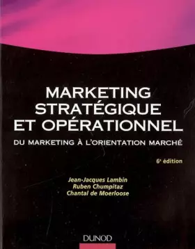 Couverture du produit · Marketing stratégique et opérationnel : Du marketing à l'orientation marché