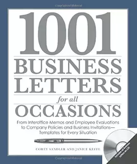 Couverture du produit · 1001 Business Letters for All Occasions: From Interoffice Memos and Employee Evaluations to Company Policies and Business Invit
