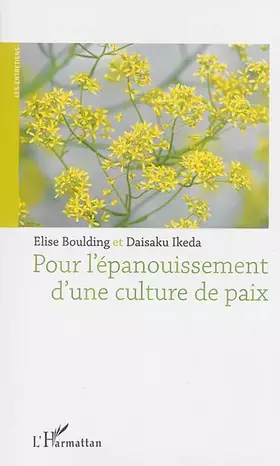 Couverture du produit · Pour l'épanouissement d'une culture de paix