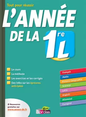 Couverture du produit · L'Année de la 1re L - Toutes les matières