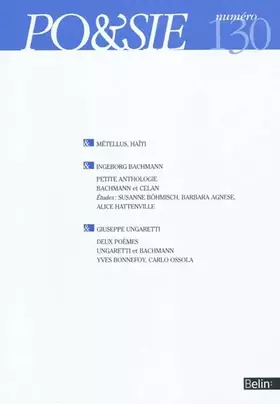 Couverture du produit · Poésie n° 130: Ingeborg Bachmann