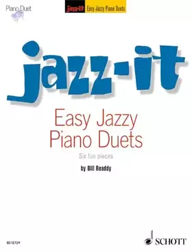 Couverture du produit · Pièces de jazz faciles: Six pièces amusantes. piano (4 hands).