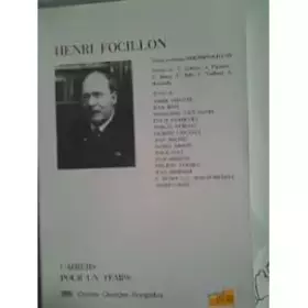 Couverture du produit · Henri focillon