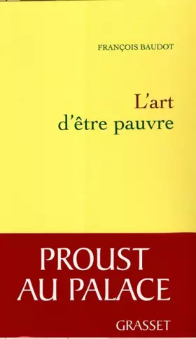 Couverture du produit · L'art d'être pauvre