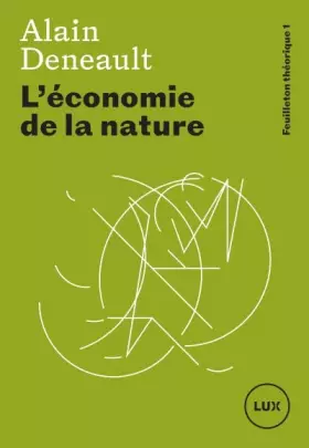 Couverture du produit · L'économie de la nature
