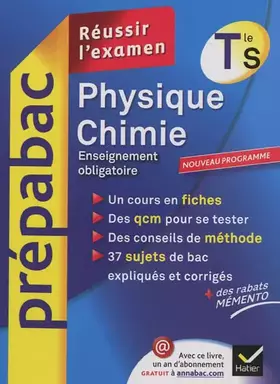 Couverture du produit · Physique-Chimie Tle S Enseignement spécifique - Prépabac Réussir l'examen: Cours et sujets corrigés bac - Terminale S
