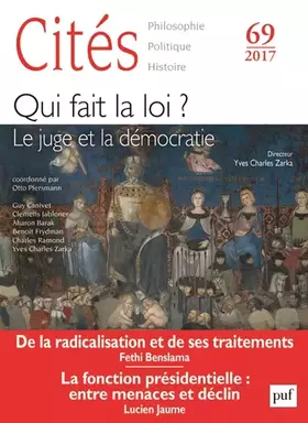 Couverture du produit · Cités 2017, n° 69: Le juge et la démocratie