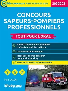 Couverture du produit · Concours sapeurs-pompiers professionnels 2020-2021: Tout pour l'oral