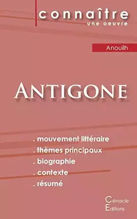 Couverture du produit · Fiche de lecture Antigone de Jean Anouilh (Analyse littéraire de référence et résumé complet)