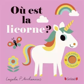 Couverture du produit · Où est la licorne ? – Livre à rabats en feutrine et miroir – À partir de 6 mois