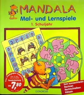 Couverture du produit · Mandala Mal- und Lernspiele. 1. Schuljahr. Sich konzentrieren. Rechnen. Rechtschreiben. Rätseln