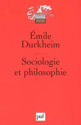 Couverture du produit · Sociologie et philosophie