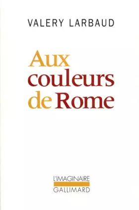 Couverture du produit · Aux couleurs de Rome
